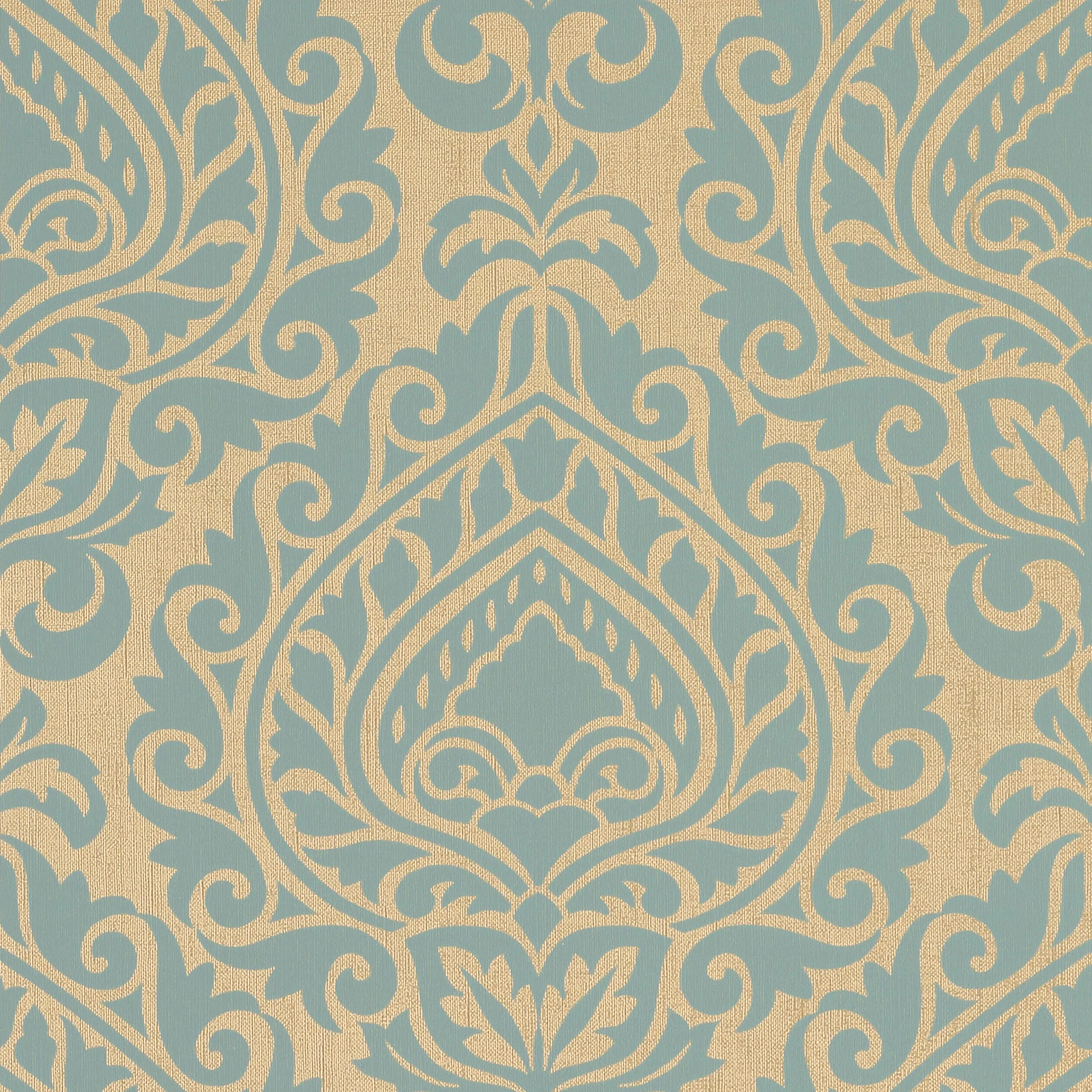 Anna French Annette in Aqua on Metallic Champagne (AT34107)