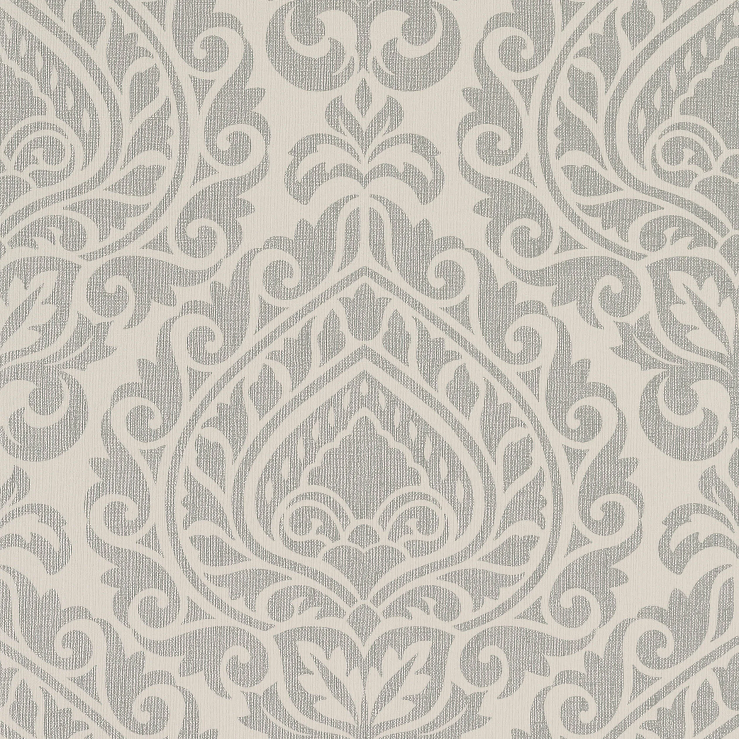 Anna French Annette in Metallic Silver on Linen (AT34111)