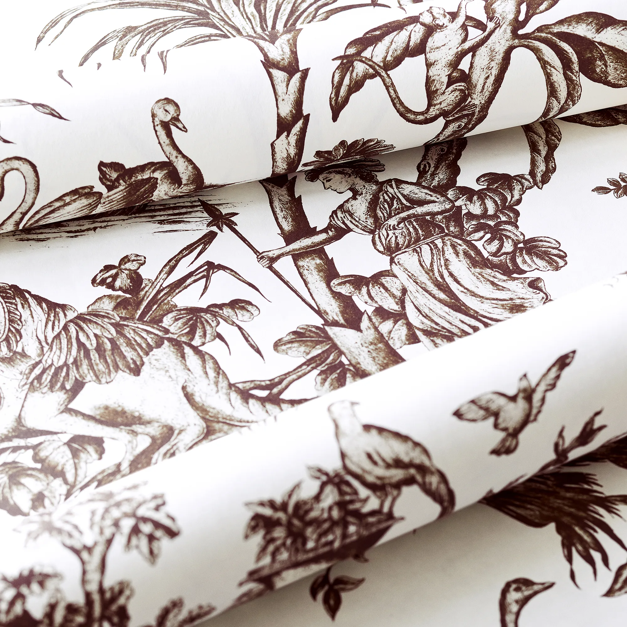 ATWW15169 | Antilles Toile - Brown Anna French Antilles Toile in Brown (ATWW15169)
