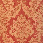T6872 | Argentina Damask - Metallic Gold on Red Thibaut Argentina Damask in Metallic Gold on Red (T6872)