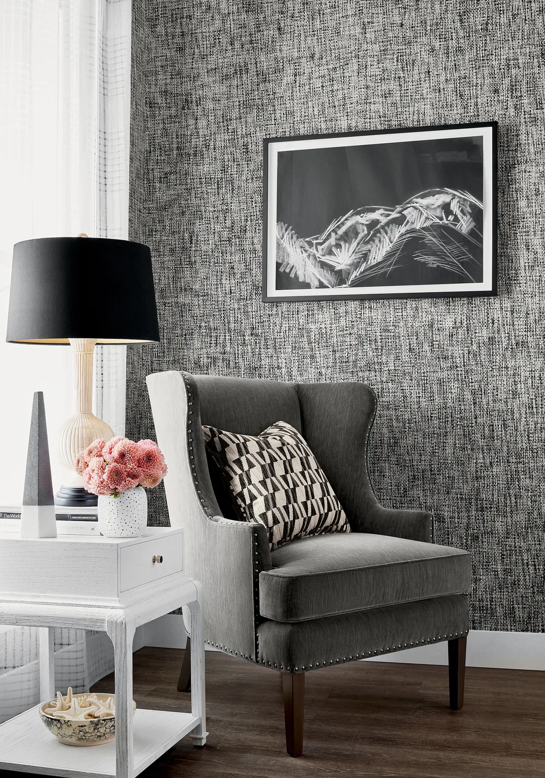 Thibaut Arthur's Tweed in Black (T27030)