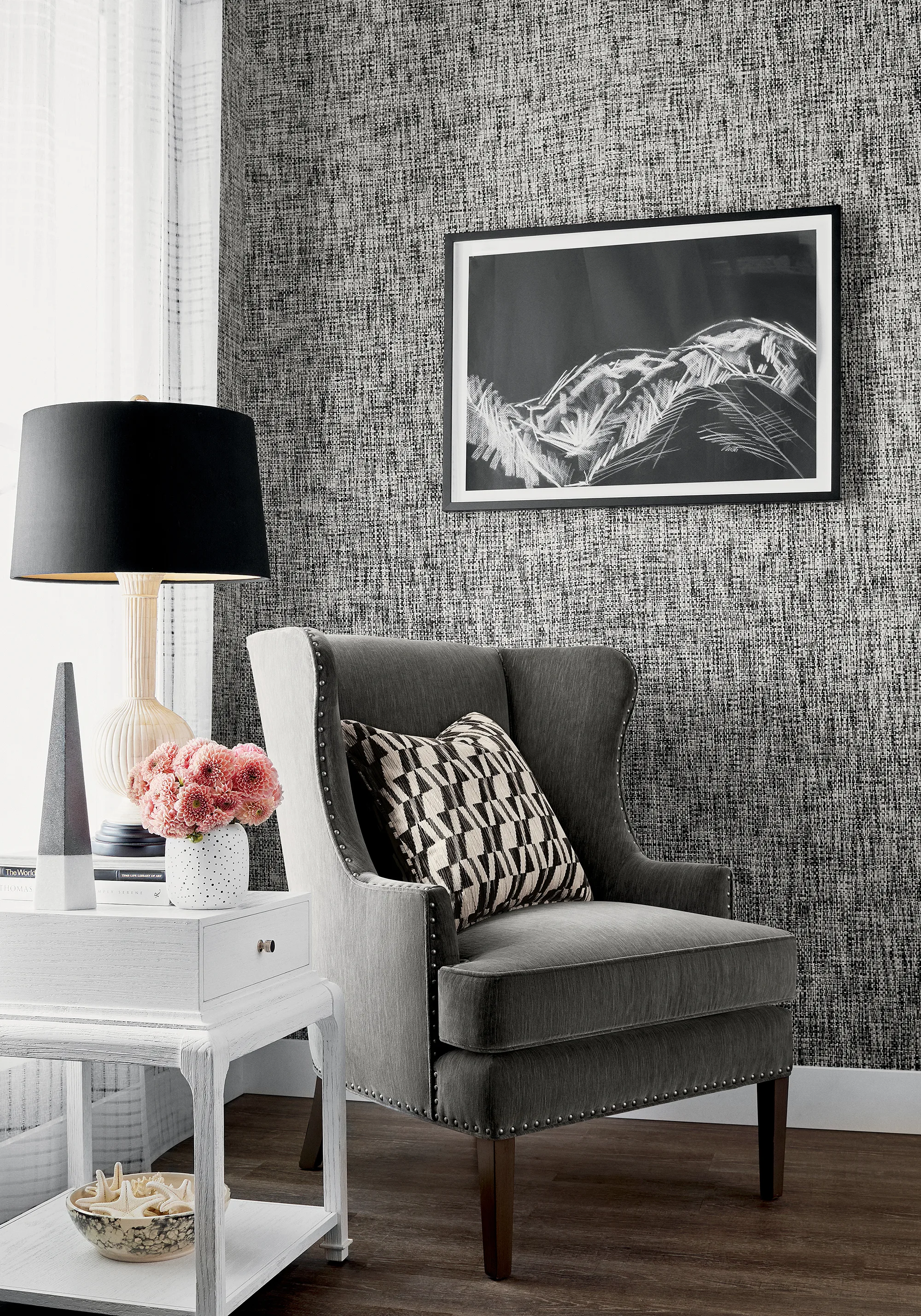 Thibaut Arthur's Tweed in Black (T27030)
