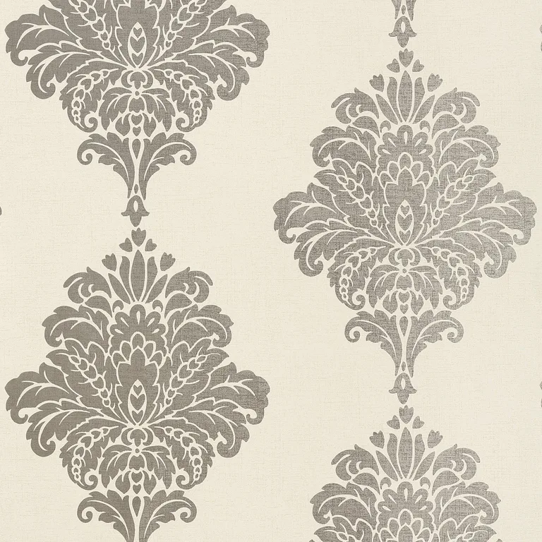 Thibaut Arturo Damask in Metallic Silver (T13017)