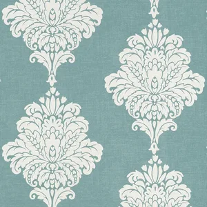 Thibaut Arturo Damask in Turquoise (T13015)