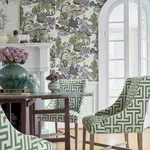 Thibaut Asian Scenic in Purple and Blue (T75459)