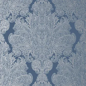 Anna French Auburn in Metallic Silver on Navy (AT6105)