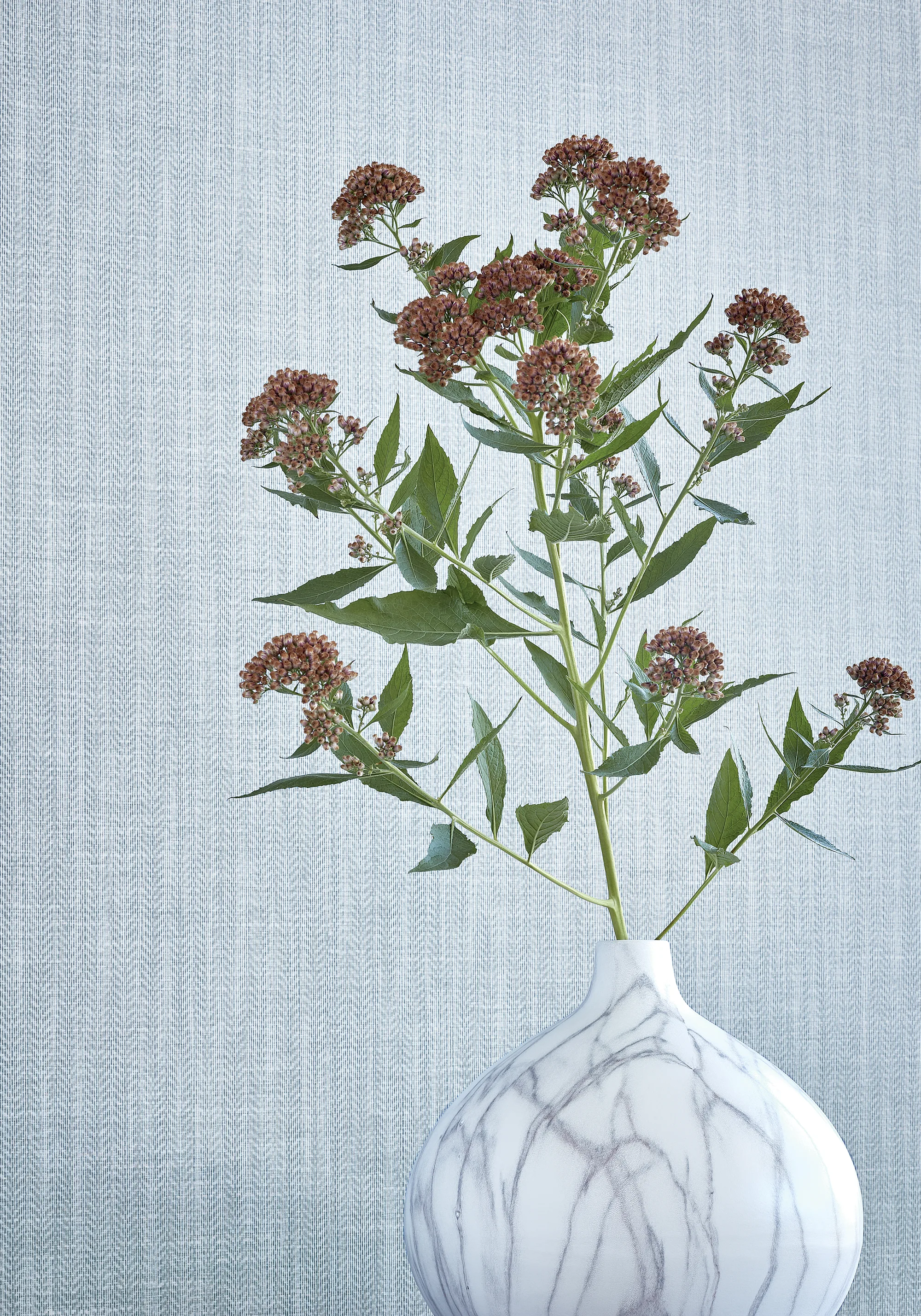 T4062 | Baldwin Herringbone - Blue Thibaut Baldwin Herringbone in Blue (T4062)