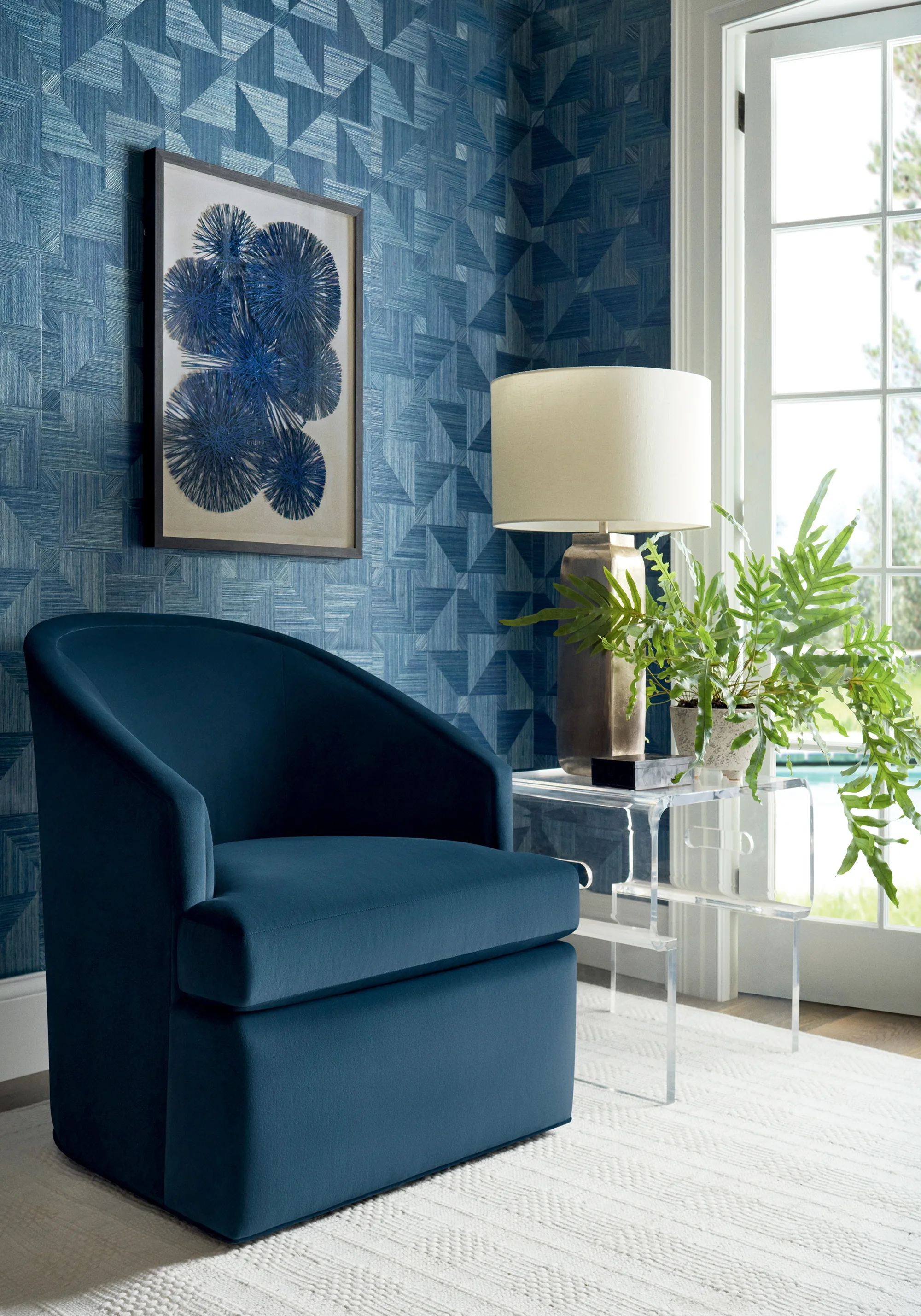 Thibaut Bali Weave in Navy (T10341)