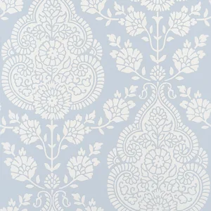 Anna French Balmuccia Damask in Soft Blue (AT57866)