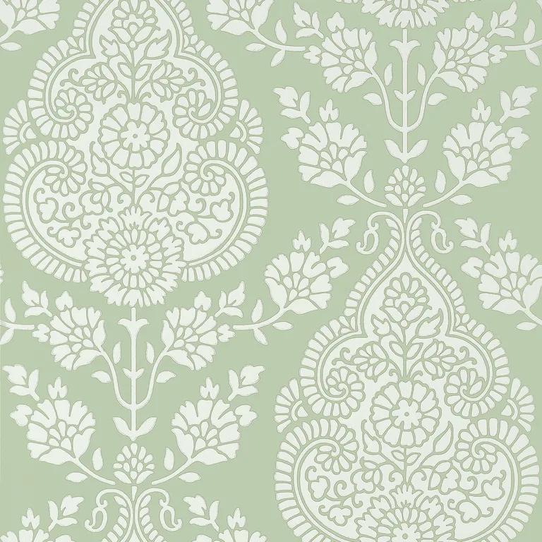 Anna French Balmuccia Damask in Soft Green (AT57867)