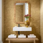T41022 | Bamboo Mosaic - Natural Thibaut Bamboo Mosaic in Natural (T41022)