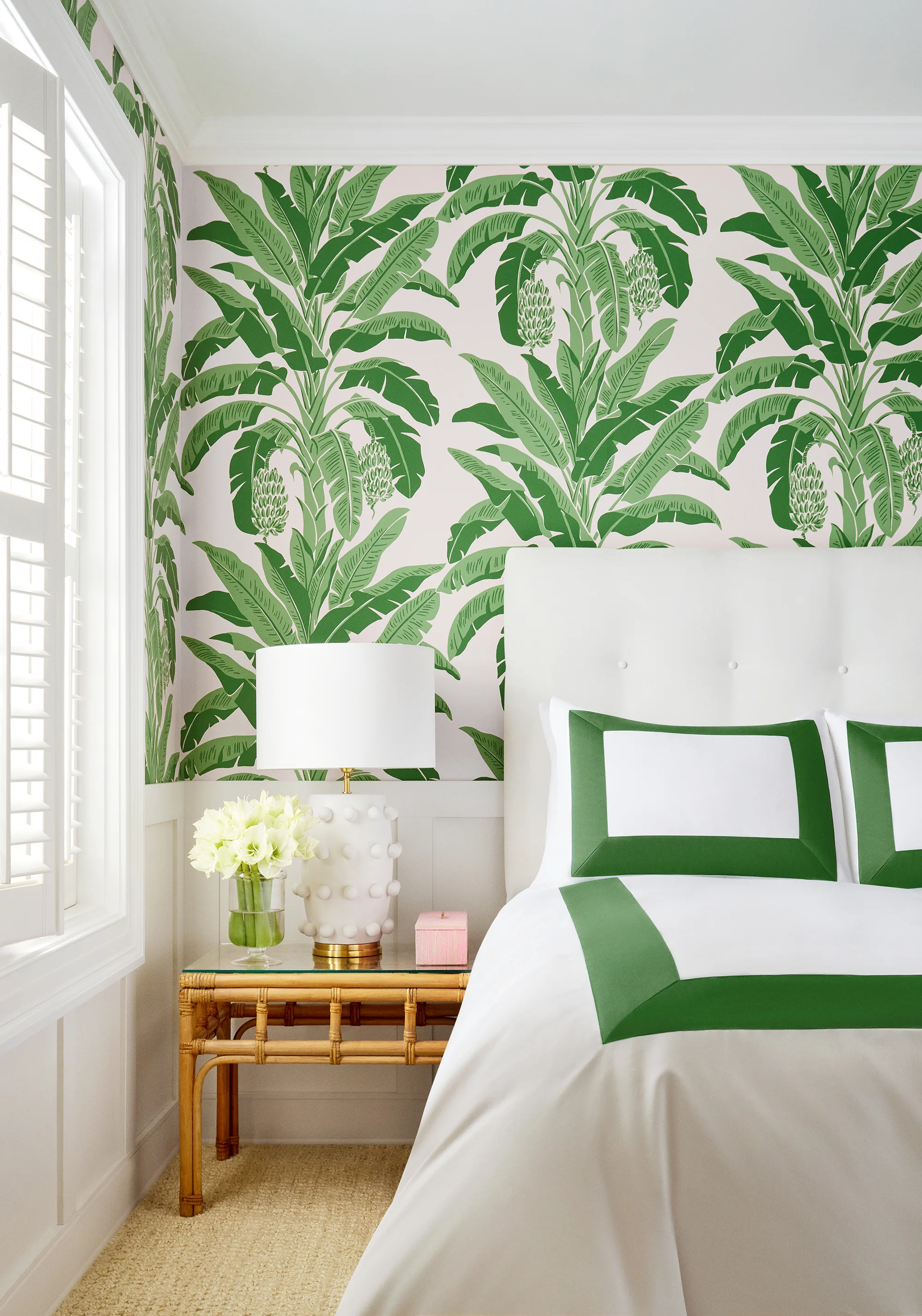 Thibaut Banana Tree in Pink and Green (T13917)