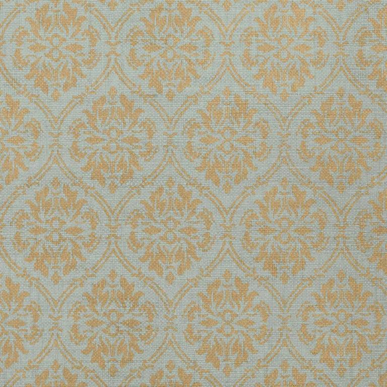 Thibaut Bankun Damask in Teal (T14121)