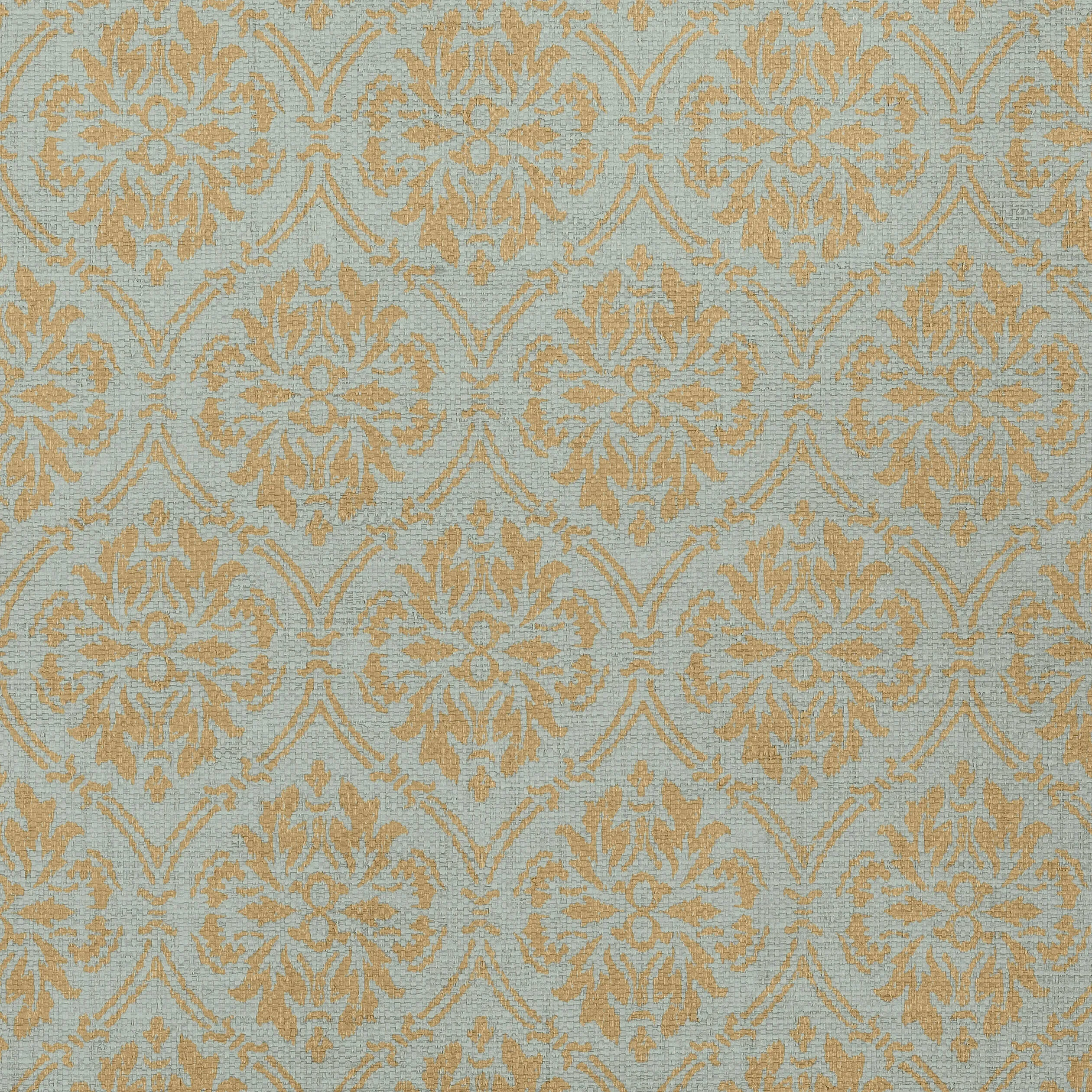 Thibaut Bankun Damask in Teal (T14121)
