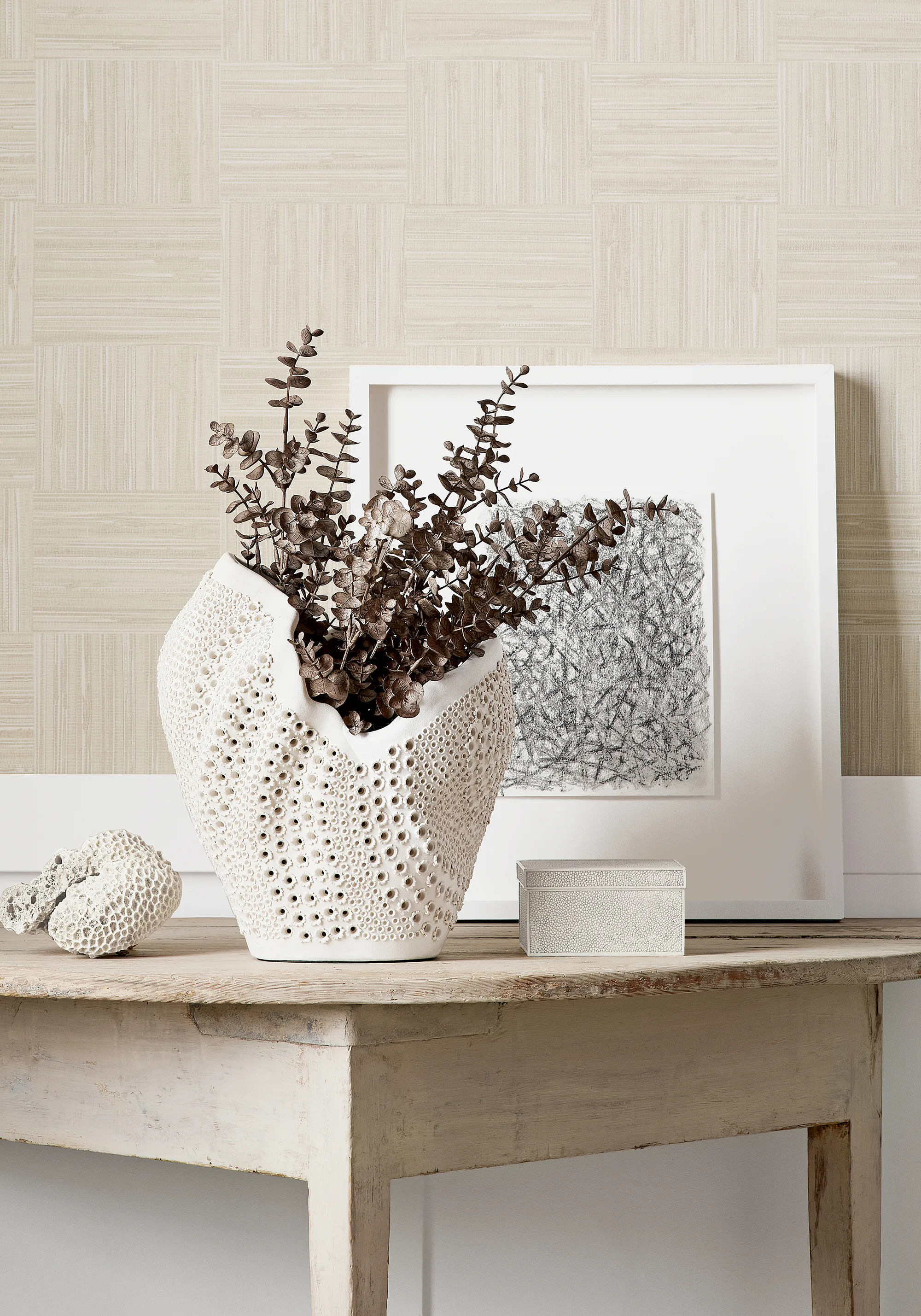 Thibaut Bayshore Basket in Off White (T14587)