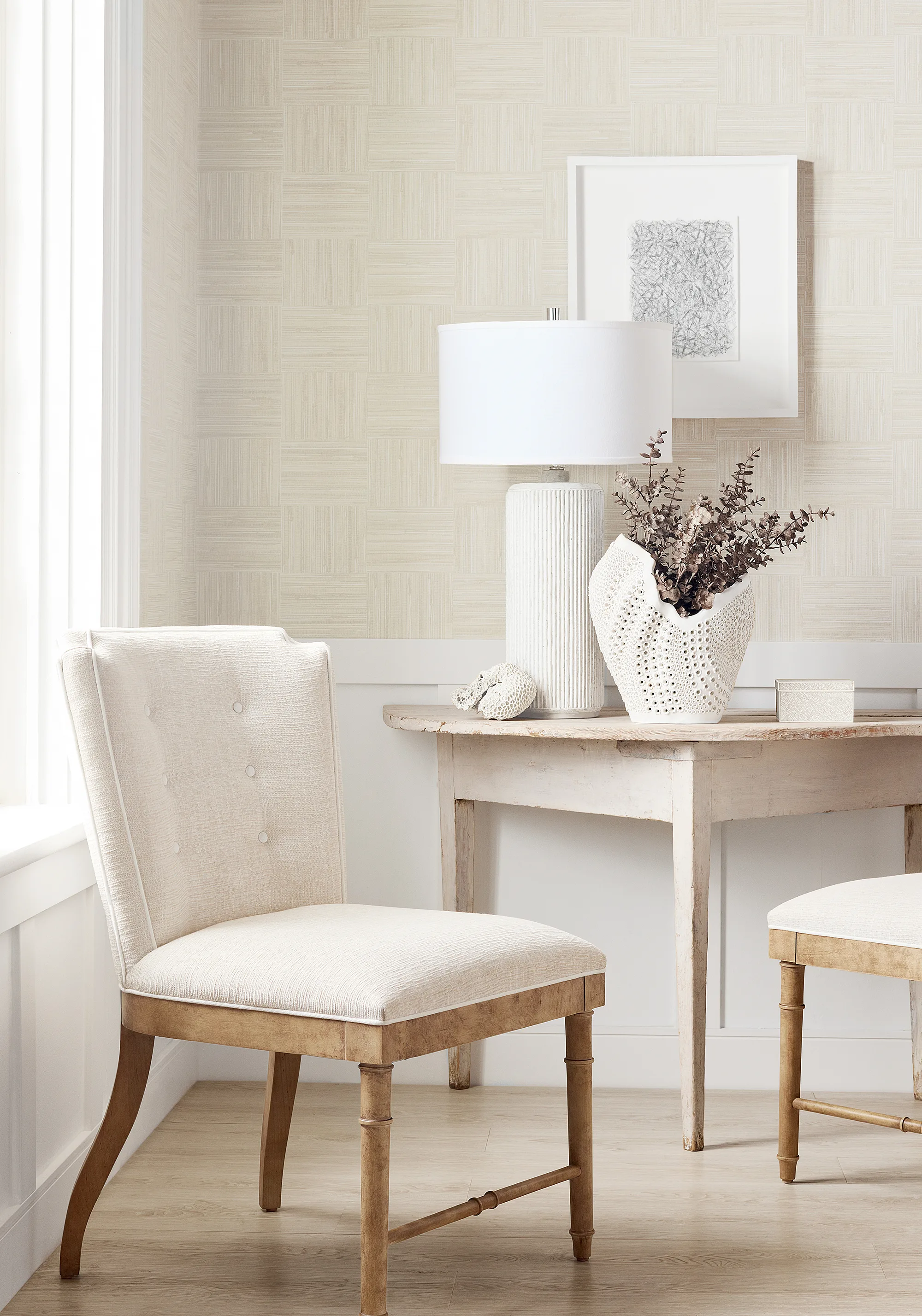 T14587 | Bayshore Basket - Off White Thibaut Bayshore Basket in Off White (T14587)