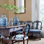 T36450 | Bethany - White on Natural Thibaut Bethany in White on Natural (T36450)