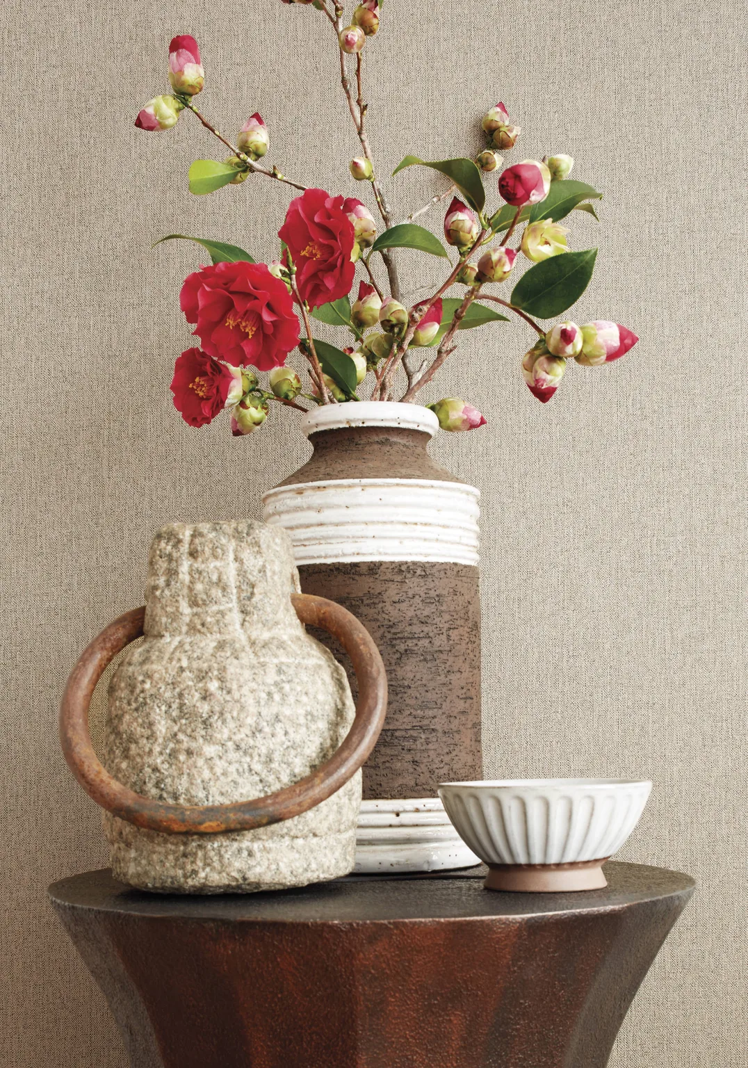 Thibaut Bilzen Linen in Beige (T14122)