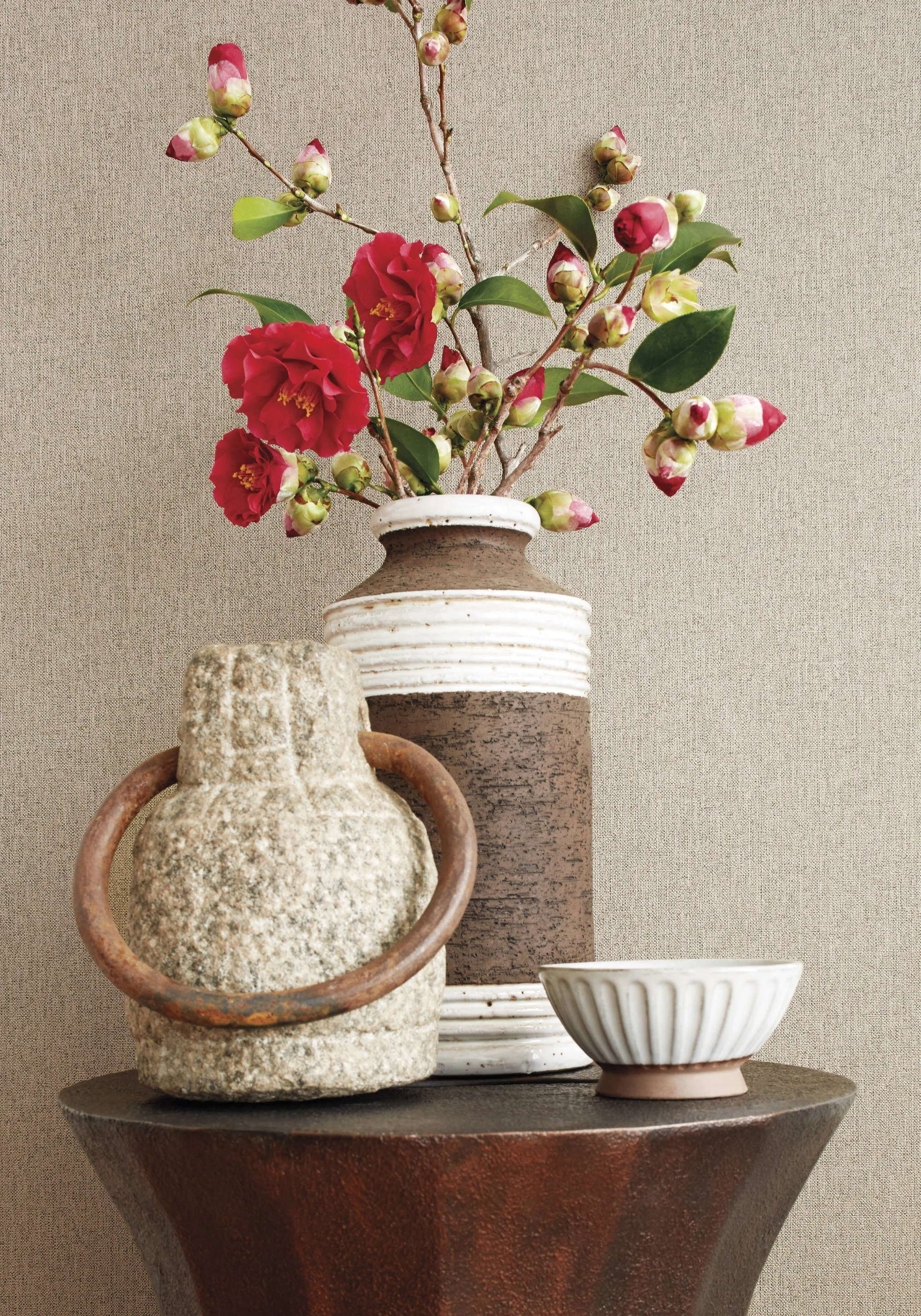 Thibaut Bilzen Linen in Beige (T14122)