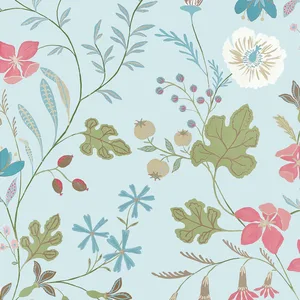 Thibaut Bloom in Spa Blue (T14627)
