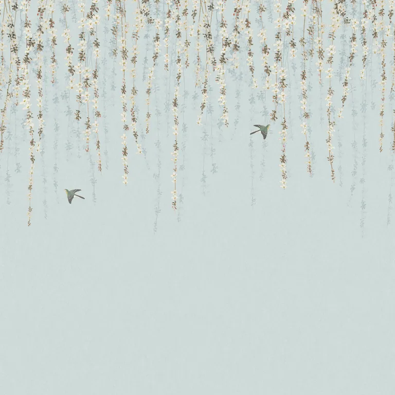 Thibaut Blossom Mural in Blue (TM24453)