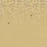 TM24452 | Blossom Mural - Gold Thibaut Blossom Mural in Gold (TM24452)