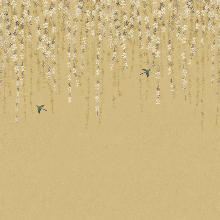Thibaut Blossom Mural in Gold (TM24452)