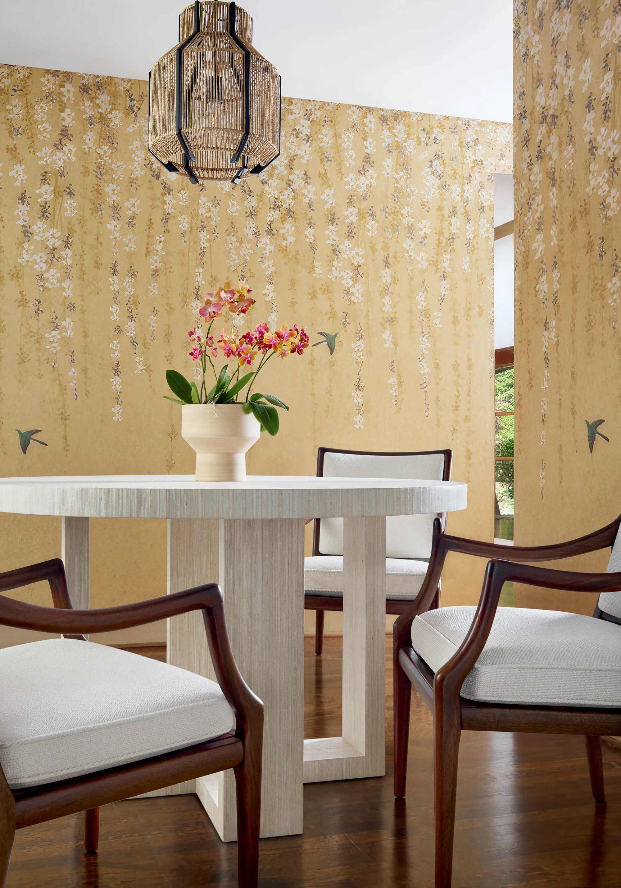 Thibaut Blossom Mural in Gold (TM24452)