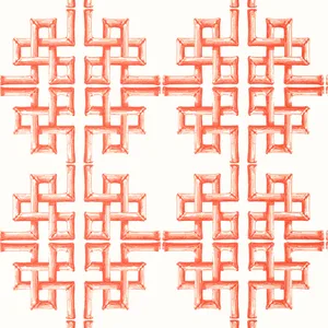 Thibaut Boca Bamboo in Coral (T13904)