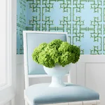 T13903 | Boca Bamboo - Green and Blue Thibaut Boca Bamboo in Green and Blue (T13903)