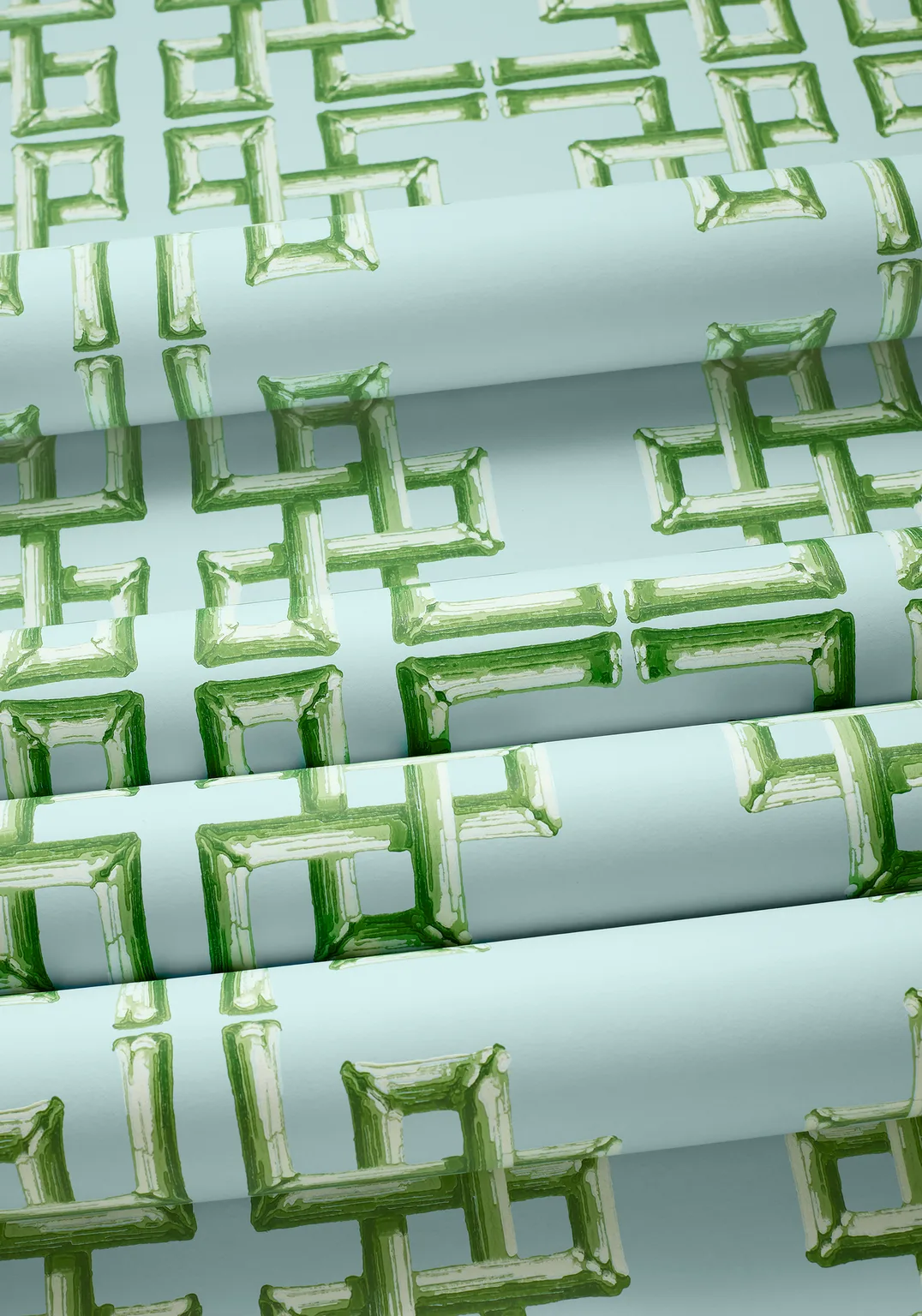 Thibaut Boca Bamboo in Green and Blue (T13903)