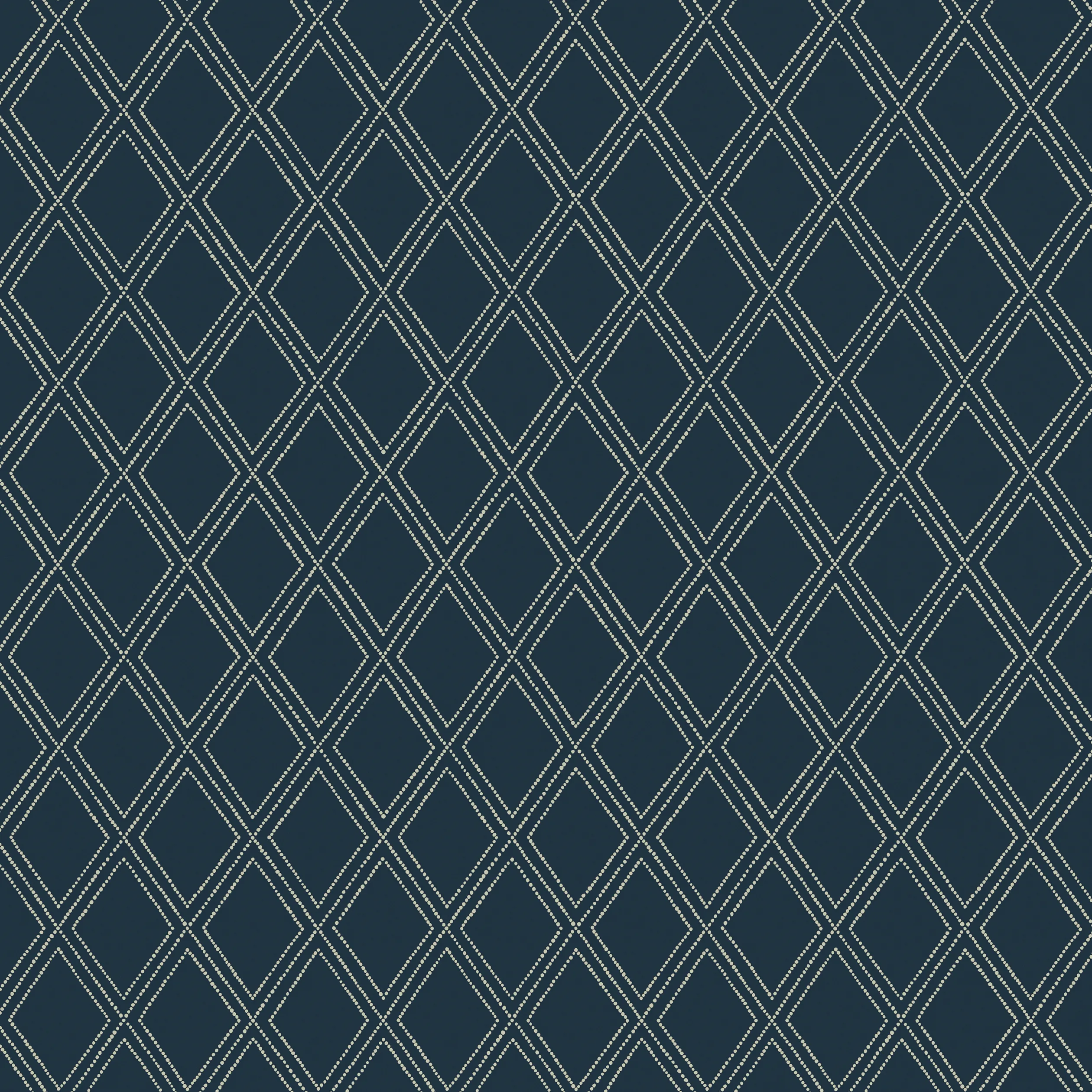 Thibaut Bonaire in Cream on Navy (T88753)