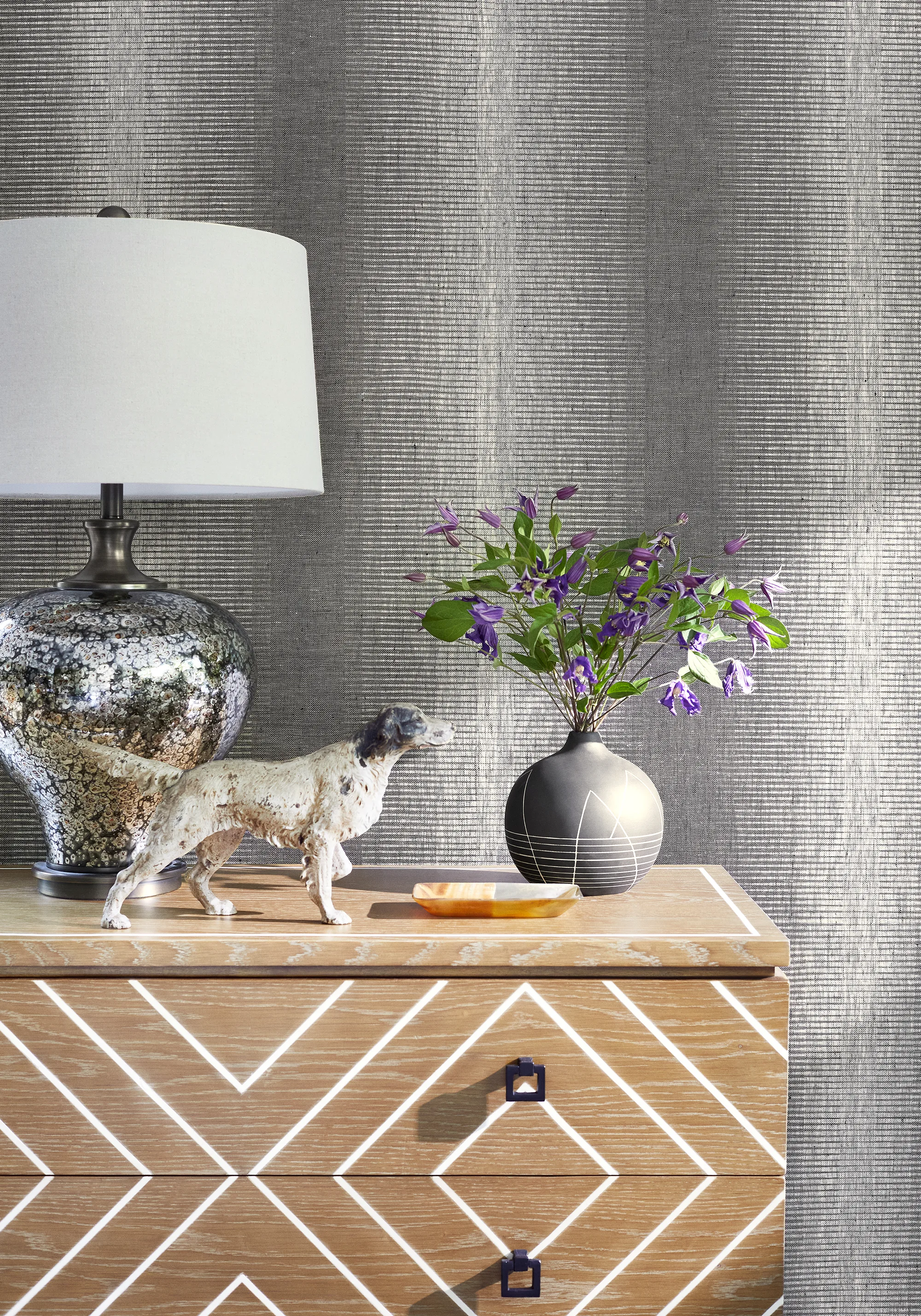 T13258 | Bozeman Stripe - Black Thibaut Bozeman Stripe in Black (T13258)