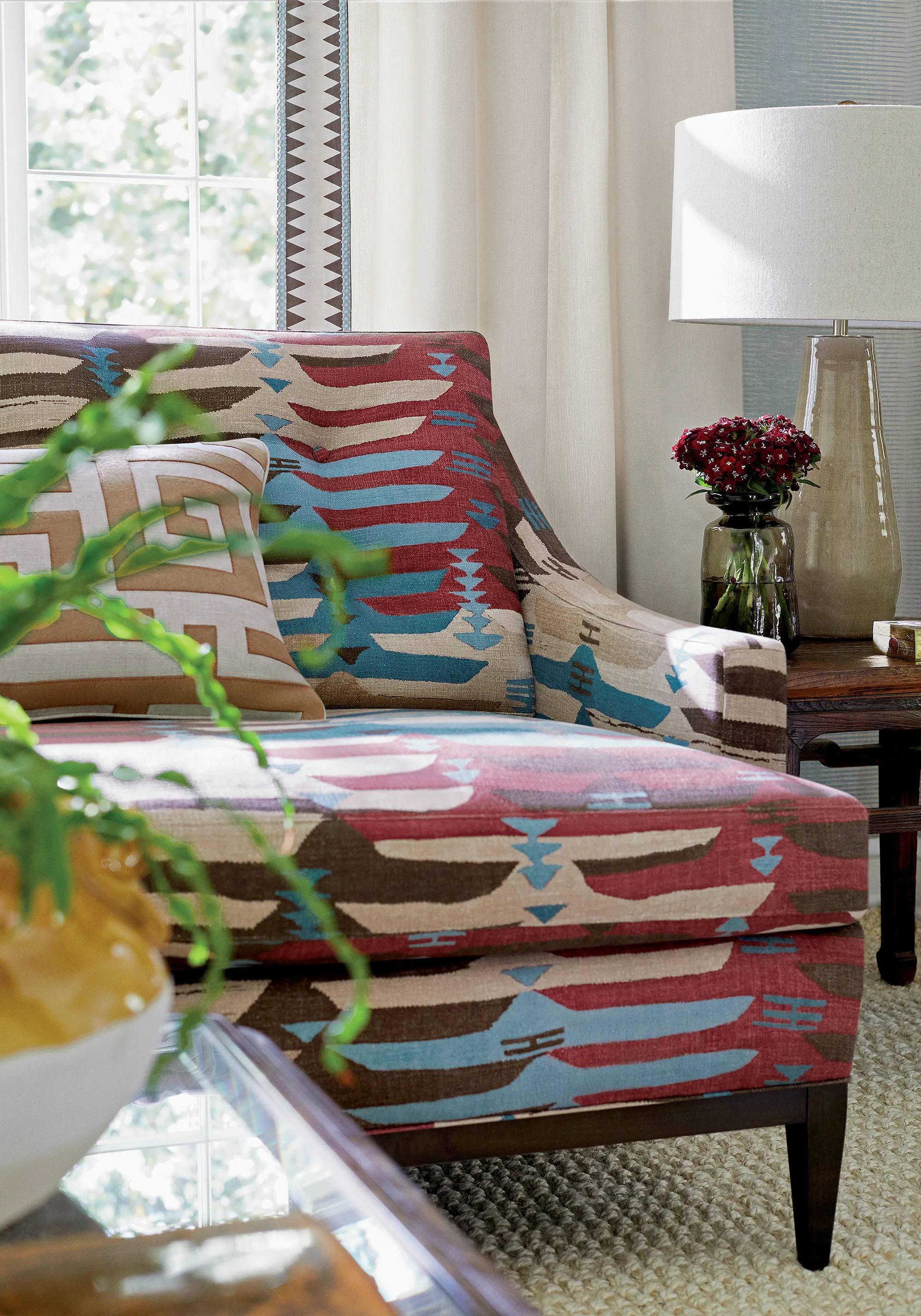 T13260 | Bozeman Stripe - Spa Blue Thibaut Bozeman Stripe in Spa Blue (T13260)