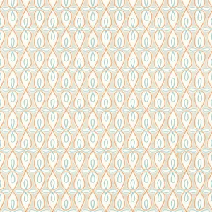 Thibaut Bribie in Coral and Turquoise (T16059)