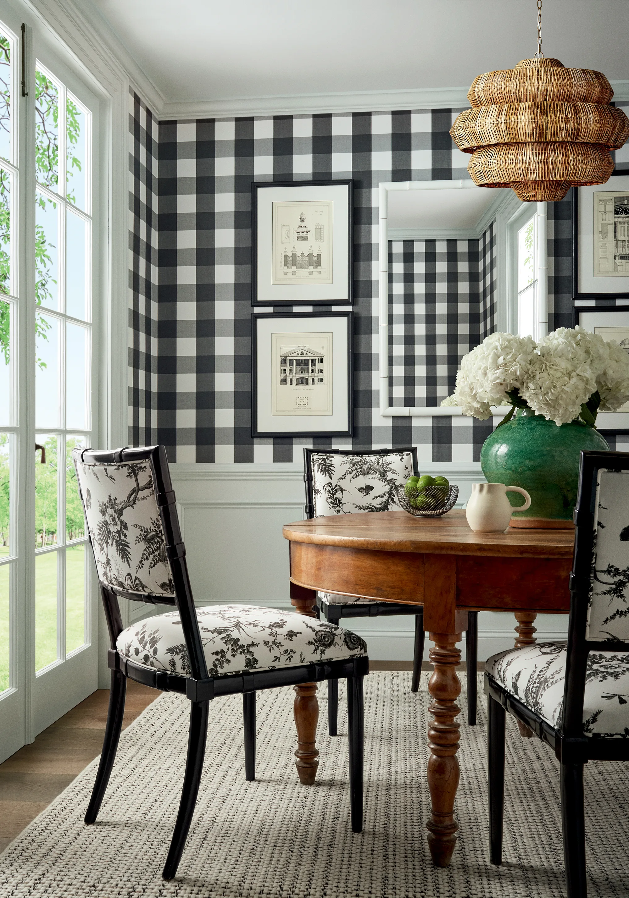 Thibaut Buffalo Check in Black (T44076)