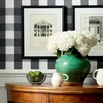 T44076 | Buffalo Check - Black Thibaut Buffalo Check in Black (T44076)