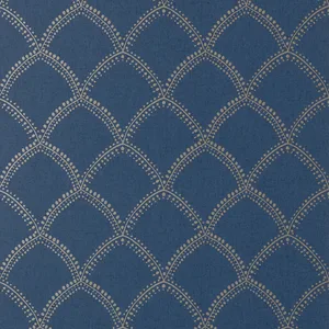 Anna French Burmese in Metallic on Navy (AT7911)