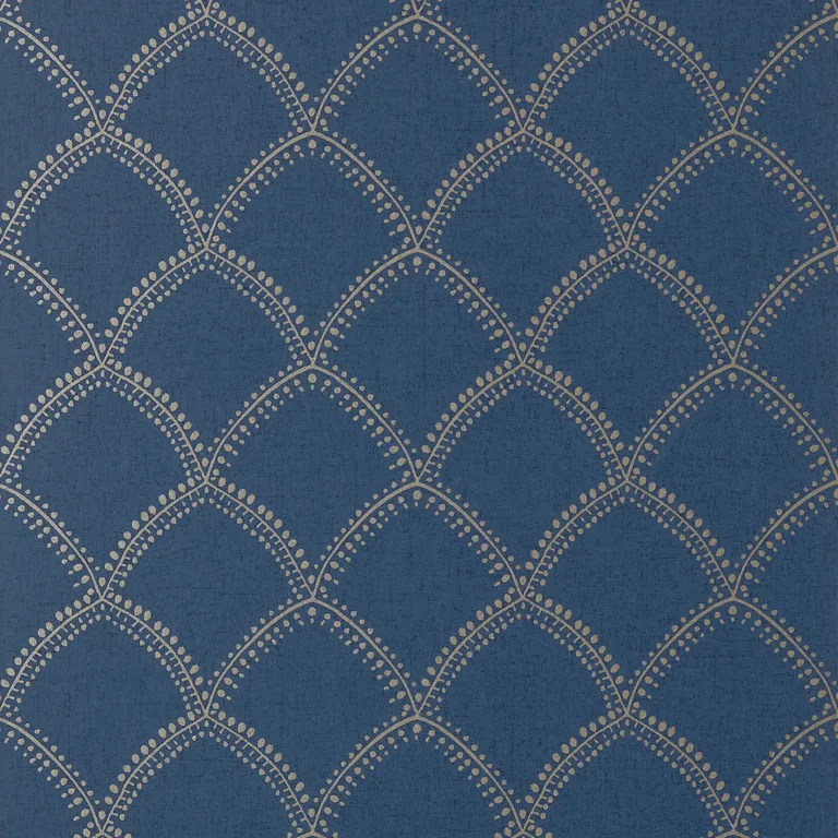 Anna French Burmese in Metallic on Navy (AT7911)