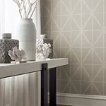 T359 | Cafe Weave Trellis - Putty Thibaut Cafe Weave Trellis in Putty (T359)