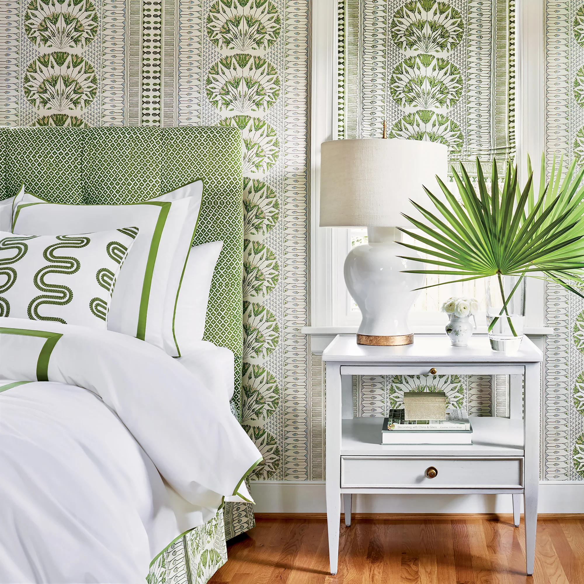 Anna French Cairo in Green and White (AT9623)