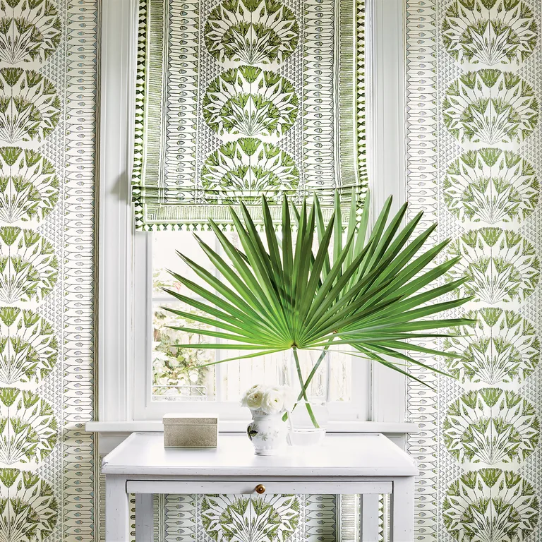 Anna French Cairo in Green and White (AT9623)