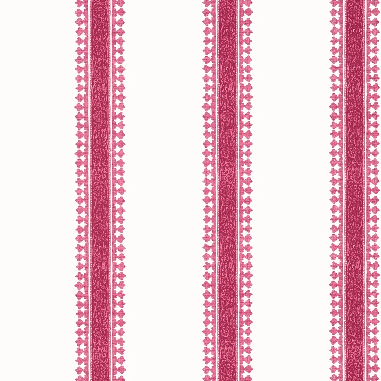 Thibaut Cambridge Stripe in Raspberry (T36469)