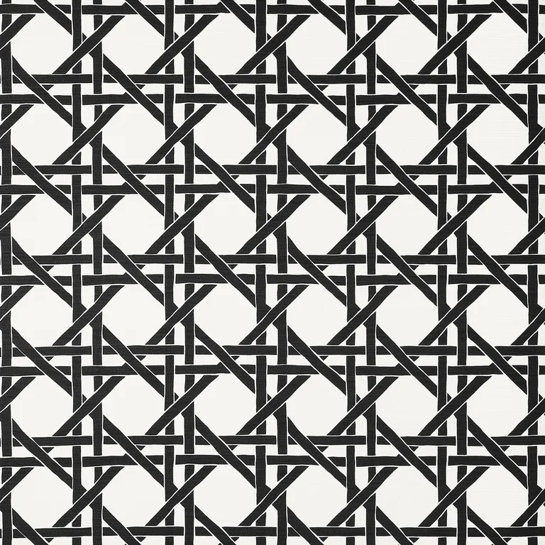Thibaut Canary Trellis in Black (T15816)