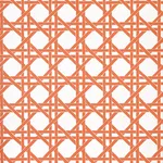 T15818 | Canary Trellis - Coral Thibaut Canary Trellis in Coral (T15818)