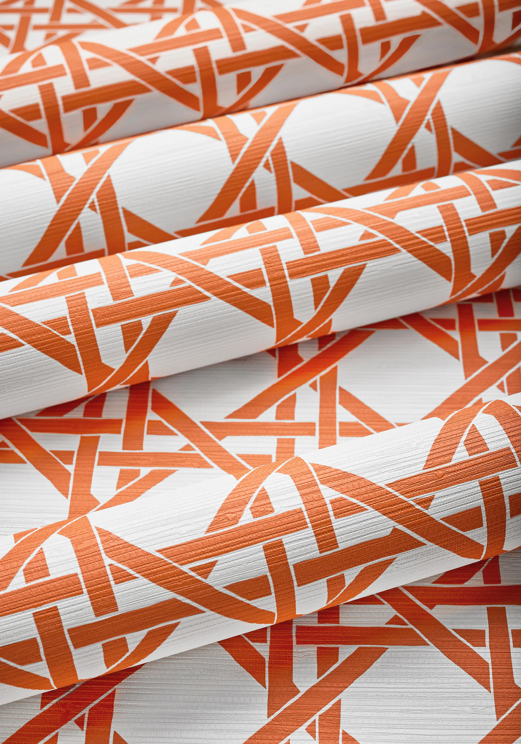 T15818 | Canary Trellis - Coral Thibaut Canary Trellis in Coral (T15818)