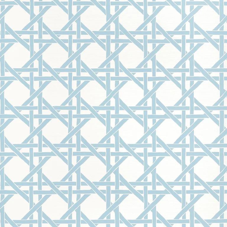 Thibaut Canary Trellis in Light Blue (T15815)