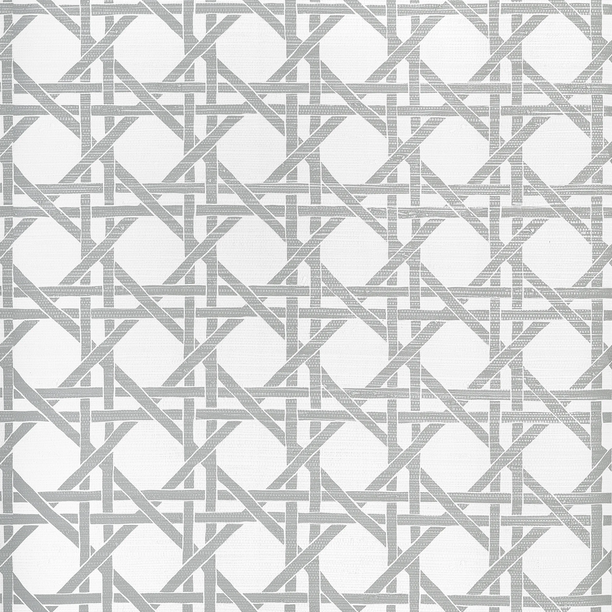 Thibaut Canary Trellis in Metallic Silver (T15822)