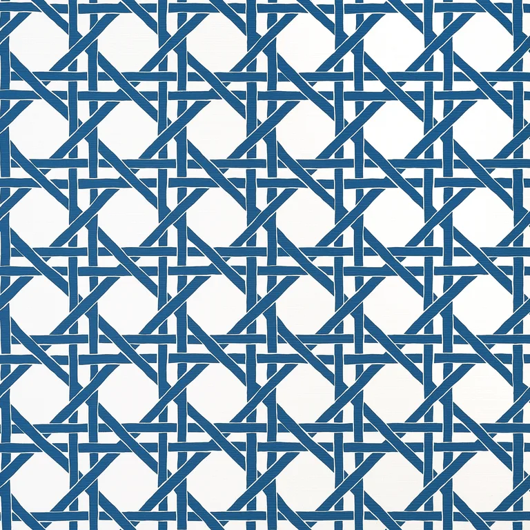 Thibaut Canary Trellis in Navy (T15821)