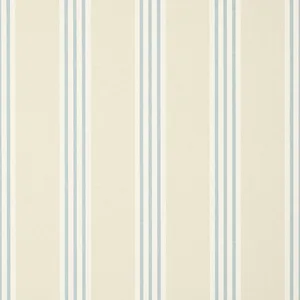 Thibaut Canvas Stripe in Spa Blue and Beige (T13360)